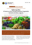 Saliw ng Liliw: A Study on the Climate-Resilient Vegetable Farmers of Liliw, Laguna by Lloyd Christian Medina, Nneka Evangelista, Maria Victoria Altiche, and Emily Acero