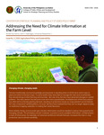 Addressing the Need for Climate Information at the Farm Level by Francis John F. Faderogao