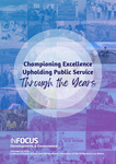 CPAf In Focus Vol. 7 Championing Excellence Upholding Public Services Through the Years by Emmanuel C. College of Public Affiars and Development, University of the Philippines Los Bañ; Mena E. Umali; Samantha Geraldine G. De Los Santos; Ruth A. Ortega-Dela Cruz; Kristine A. Cerenado; Monica H. Walet; Maria Stella E. Noche; Maria Francesca O. Tan; Nico Jayson C. Anastacio; Therese R. Olviga; and Francis F. Faderogao