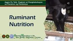 Ruminant Nutrition Webinar by College of Agriculture and Food Science